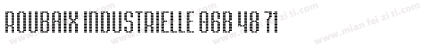 Roubaix Industrielle 06B 48 71pt字体转换